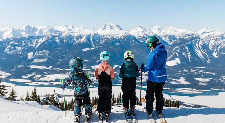 A group at Revelstoke Mountain Resort's new Mountain Snow School