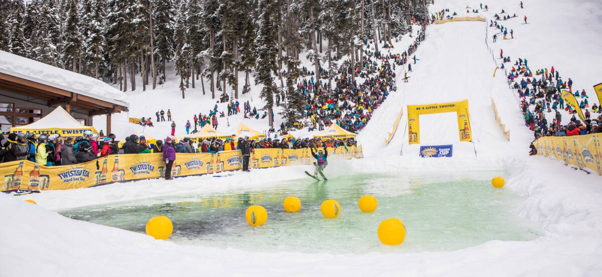 The Slush Cup, part of this year’s World Ski & Snowboard Festival in Whistler