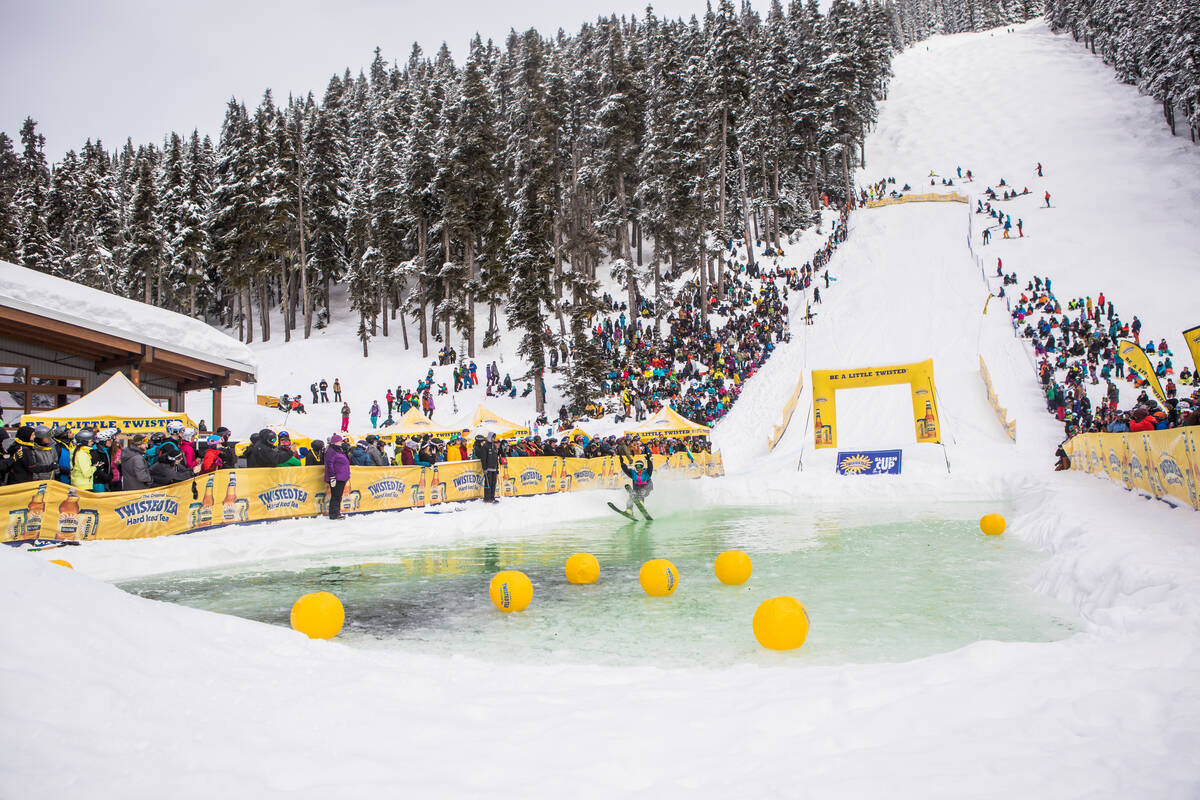 The Slush Cup, part of this year’s World Ski & Snowboard Festival in Whistler