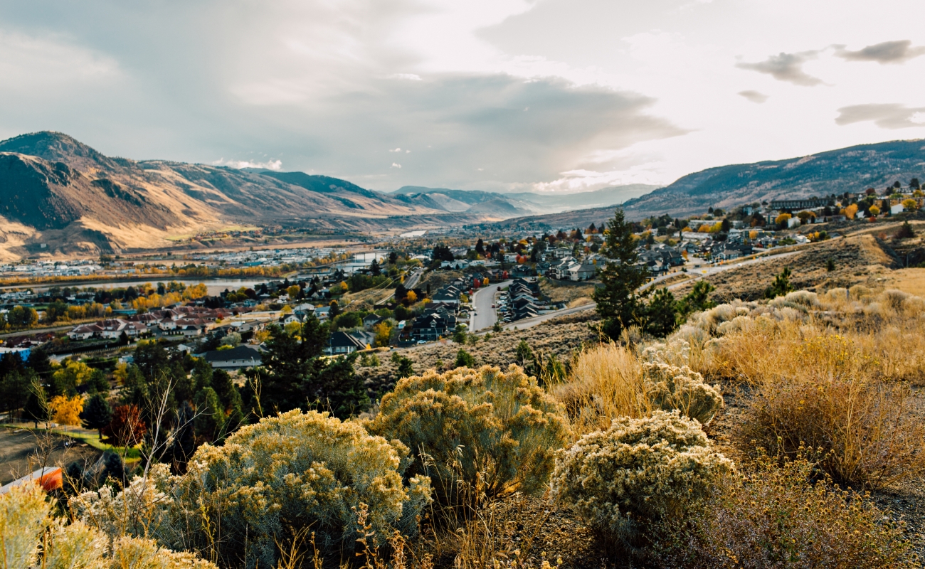 Downtown Kamloops, just off of Columbia Street at the Scenic Lookout at the Panorama Inn
