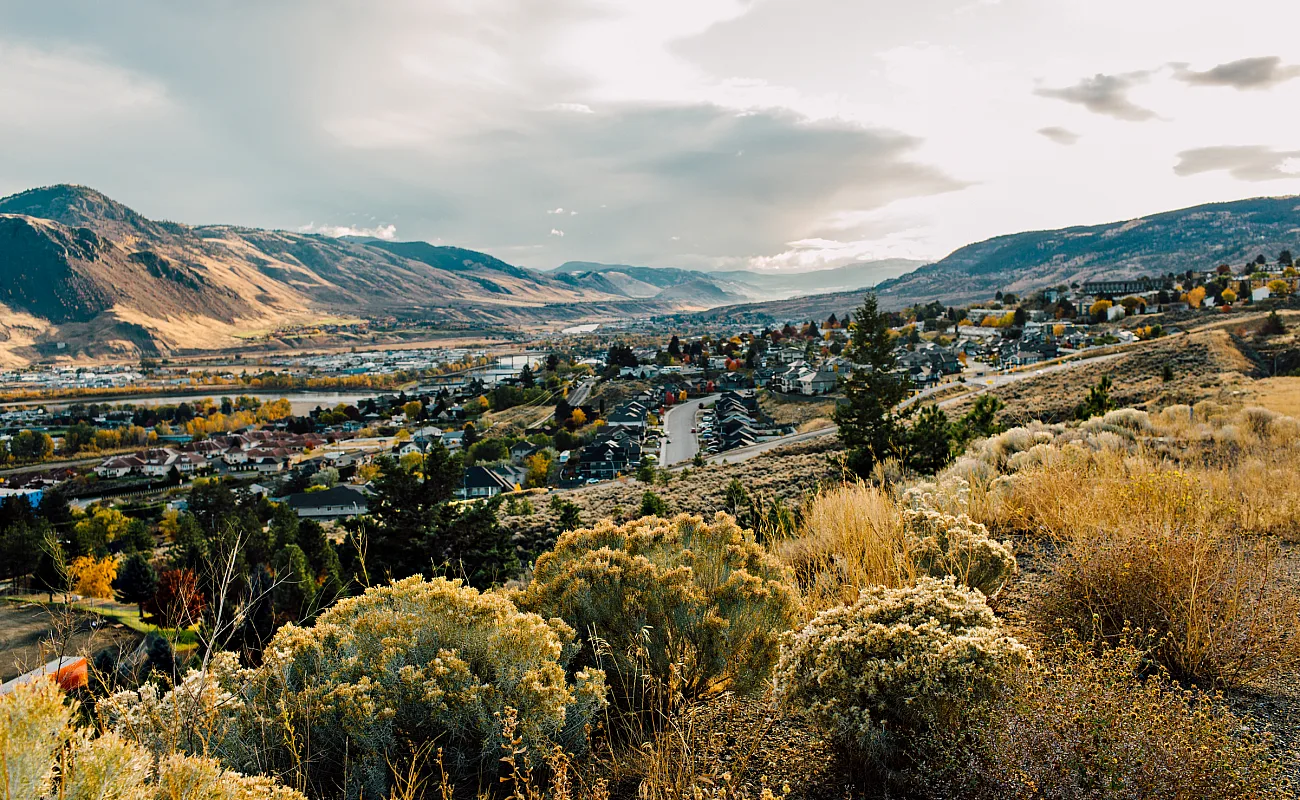 Downtown Kamloops, just off of Columbia Street at the Scenic Lookout at the Panorama Inn