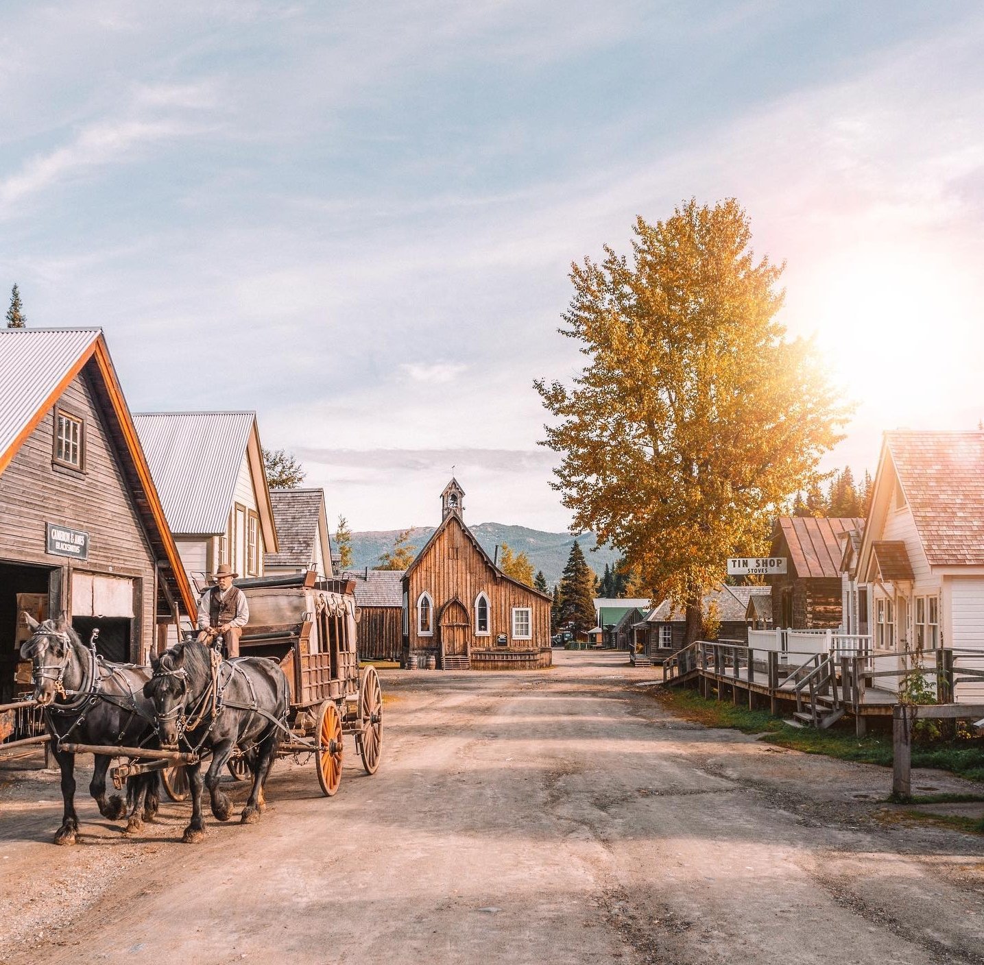 Barkerville in the fall