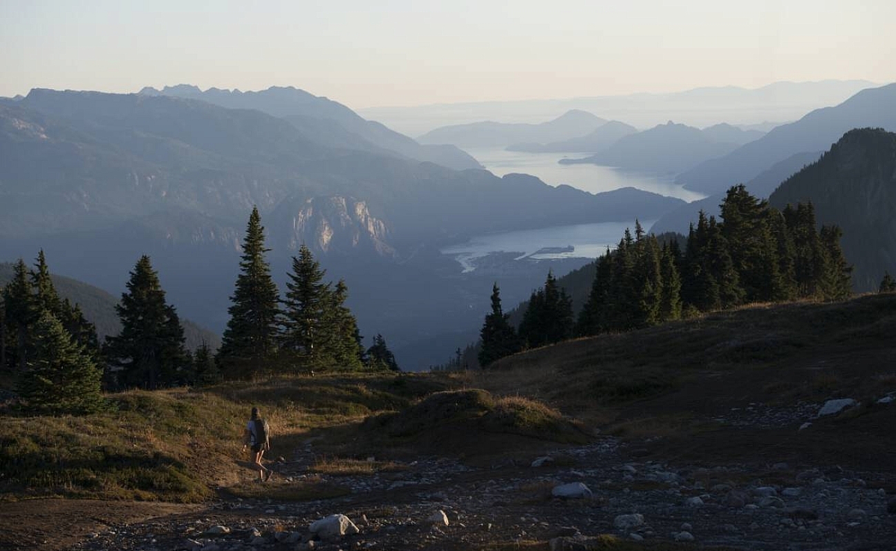 Blick auf Berge in Squamish & Howe Sound