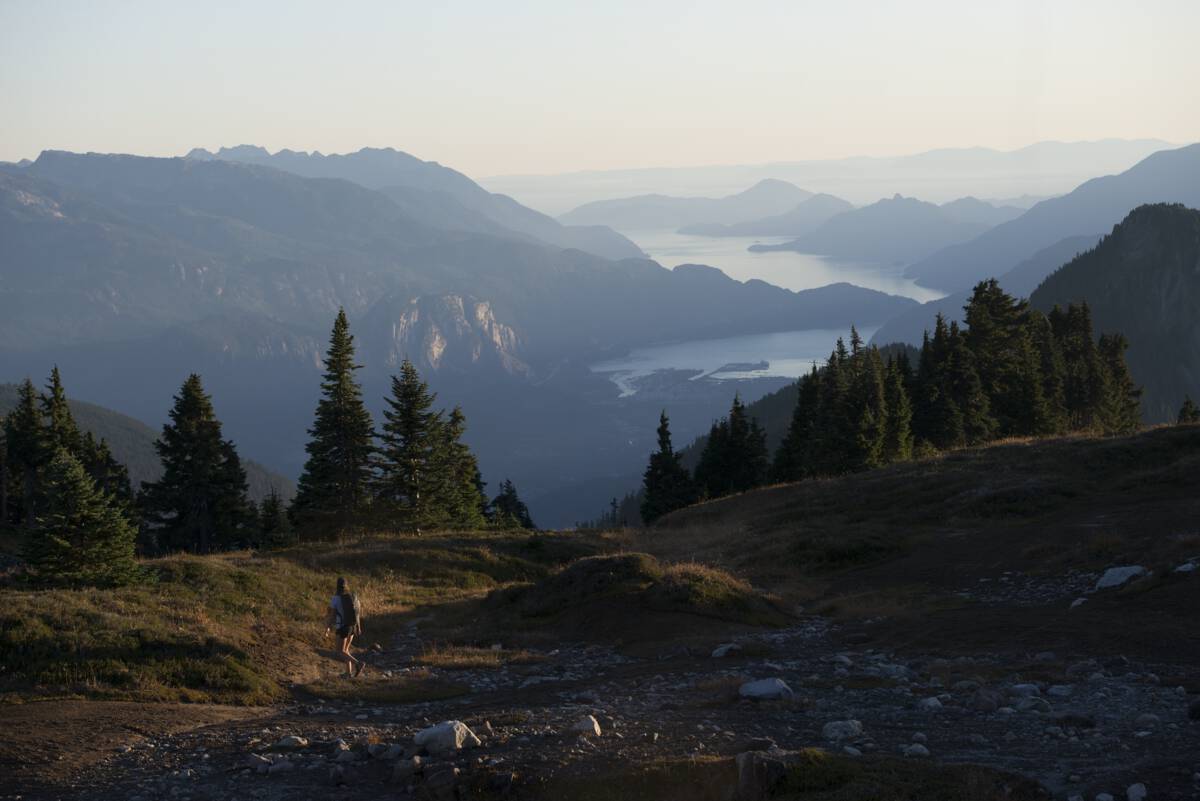 View of mountains in Squamish & Howe Sound