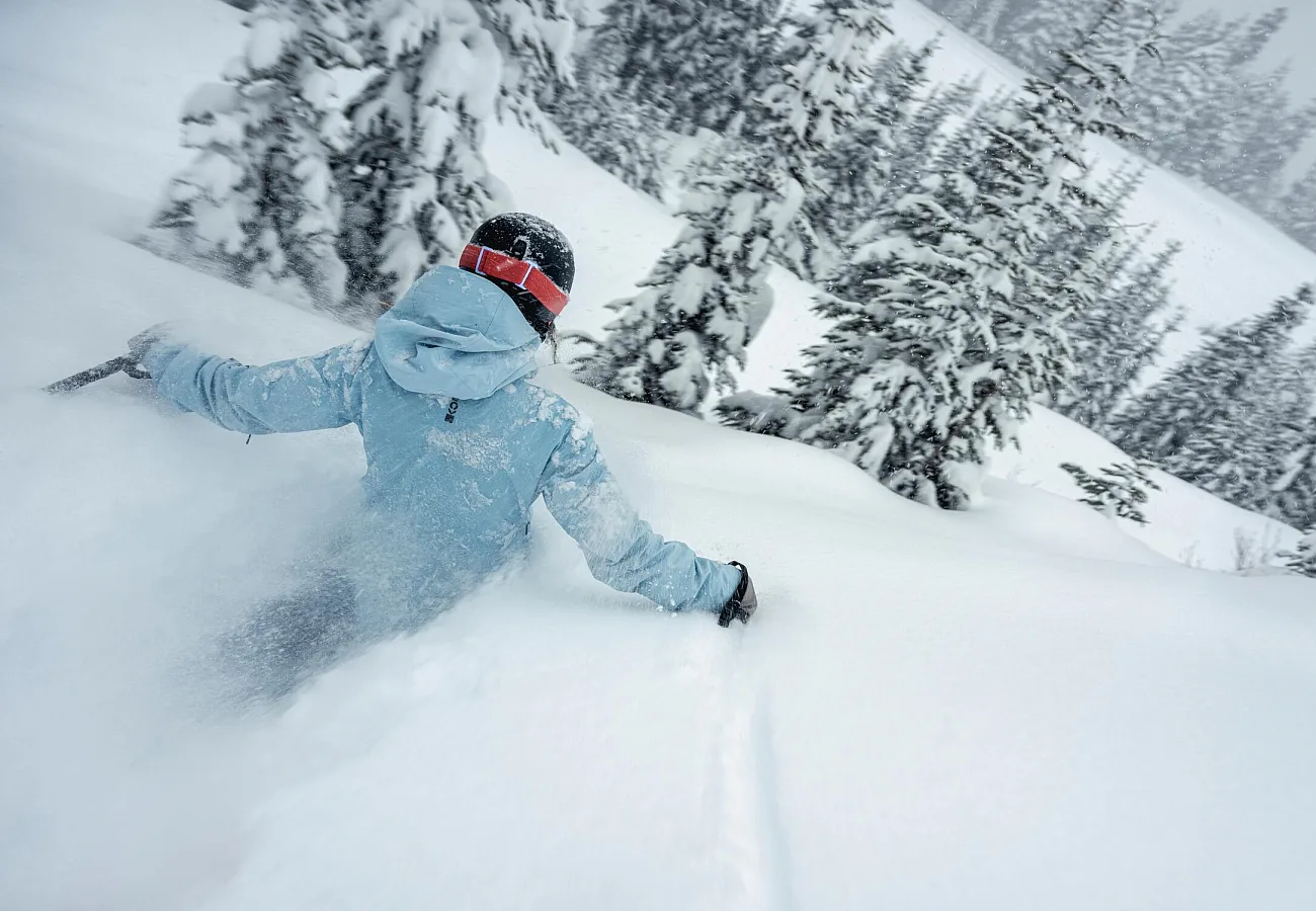 Powder Skiing in Whistler, British Columbia