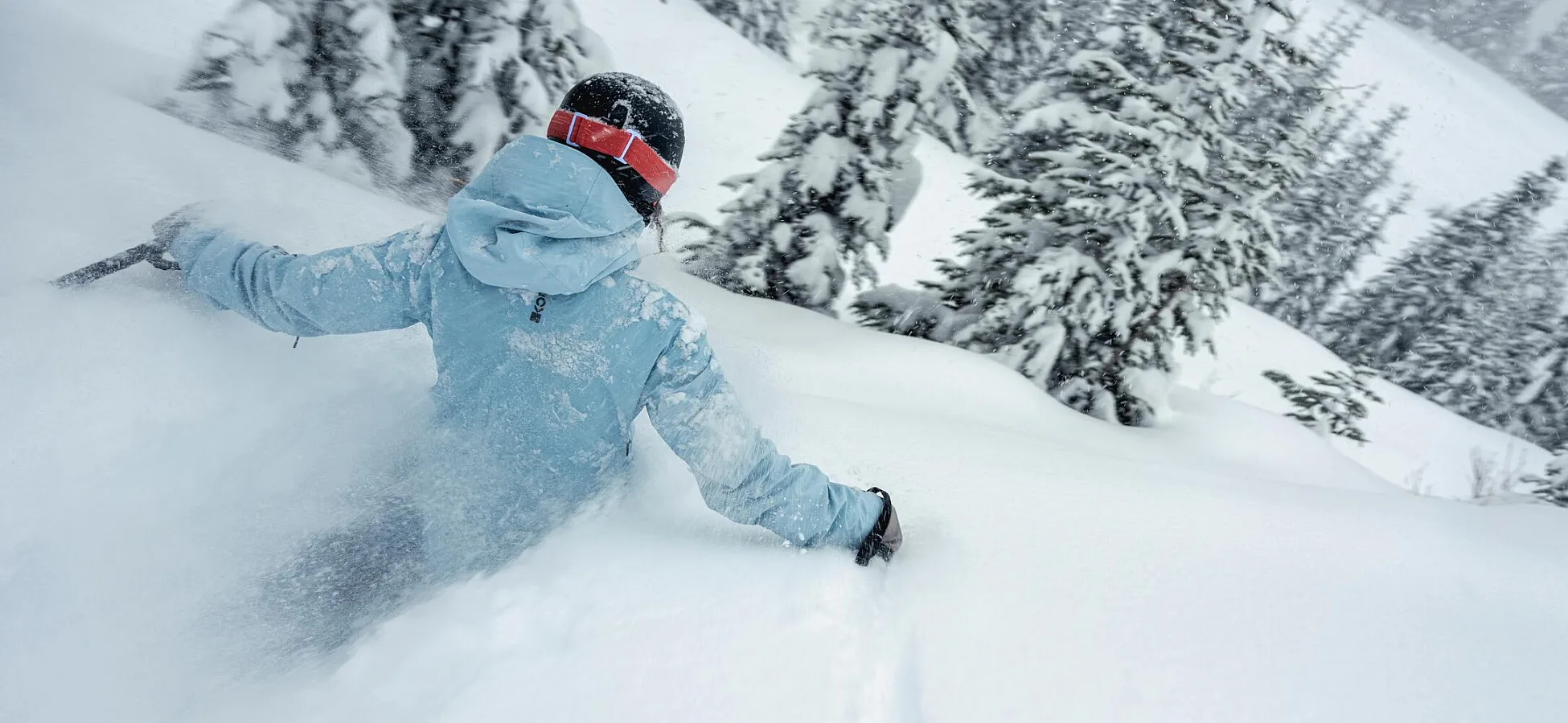 Powder Skiing in Whistler, British Columbia