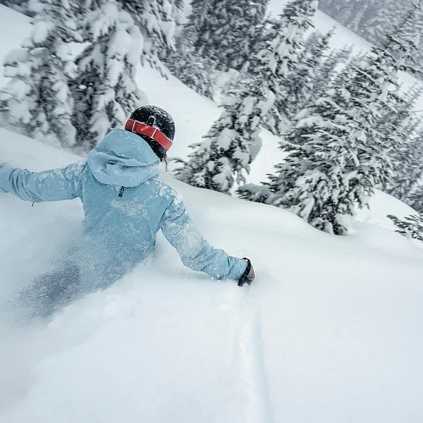 Powder Skiing in Whistler, British Columbia