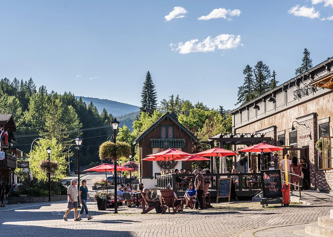 The Platzl, Kimberley's downtown core.