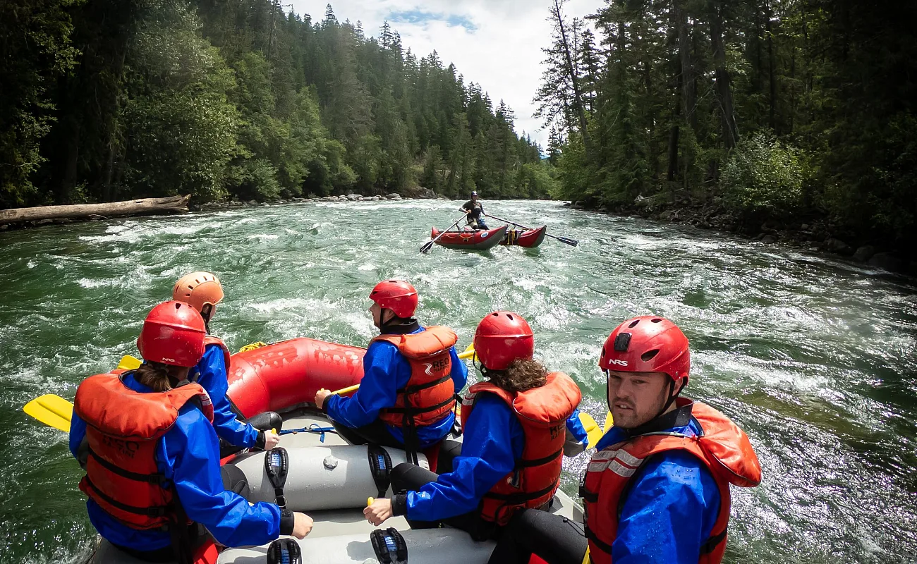 Whitewater River Rafting the Nahatlatch River at REO Rafting Resort