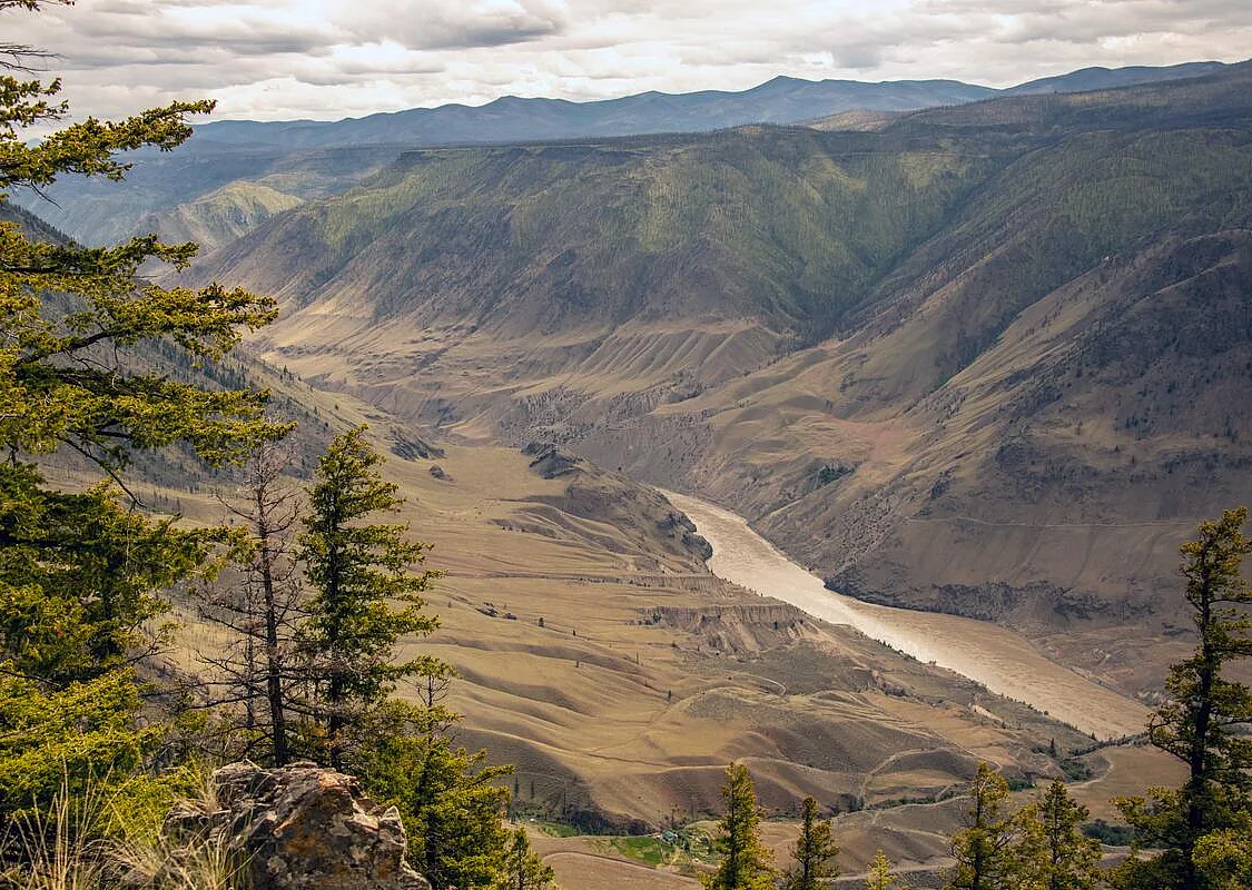 A scenic view of the Fraser Canyon captured during a run at Cougar Point in Edge Hills Provincial Park near Clinton.